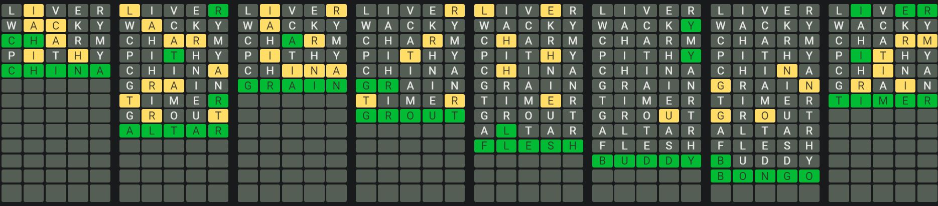 Daily Octordle 854 Rescue Answer - May 27th 2024