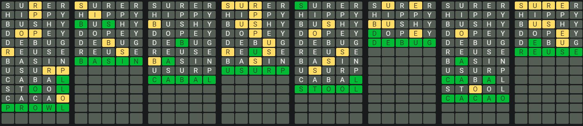Daily Octordle 856 Rescue Answer - May 29th 2024