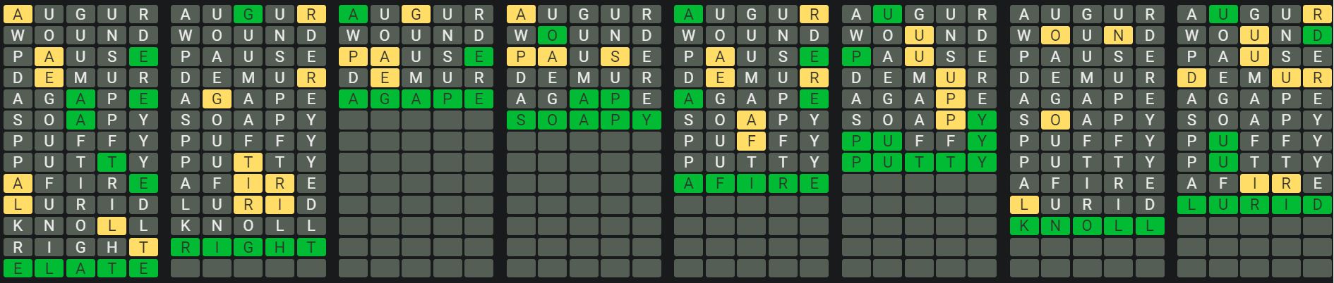 Daily Octordle 857 Rescue Answer - May 30th 2024