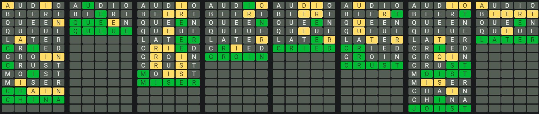 Daily Octordle Answer 859 - June 1st 2024