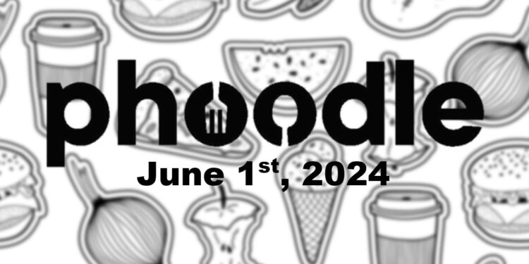 Daily Phoodle - 1st June 2024