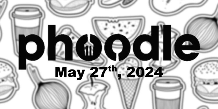 Daily Phoodle - 27th May 2024