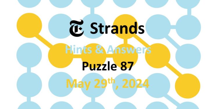 Daily Strands 87 Answers Today - 29th May 2024