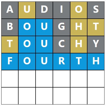 Daily Word Hurdle #1727 Morning Answer - 29th May 2024