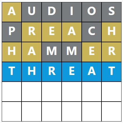 Daily Word Hurdle #1730 Afternoon Answer - 30th May 2024