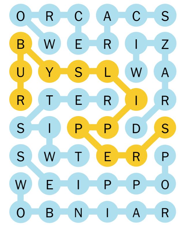 NYT Strands 89 Completed Puzzle - 31st May 2024