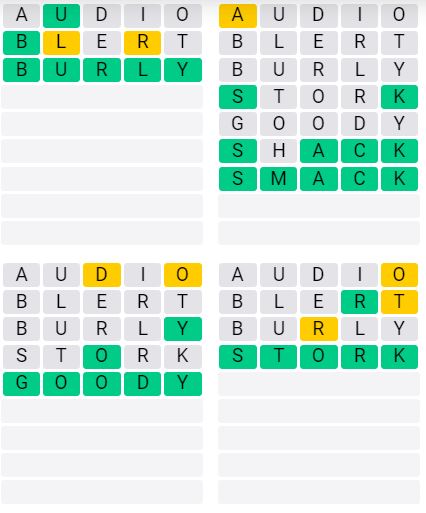 Weekly Quordle 49 Answer - May 27th - June 2nd 2024