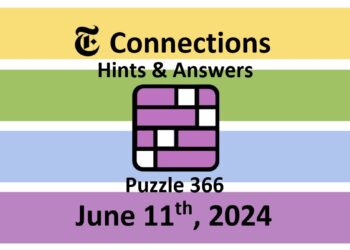 Daily NYT Connections 366 Answers - June 11th 2024