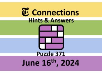 Daily NYT Connections 371 Answers - June 16th 2024