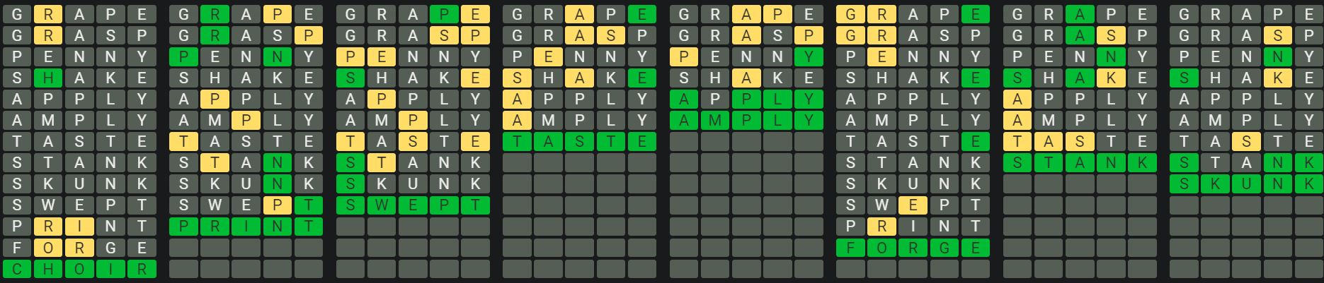 Daily Octordle 861 Rescue Answer - June 3rd 2024