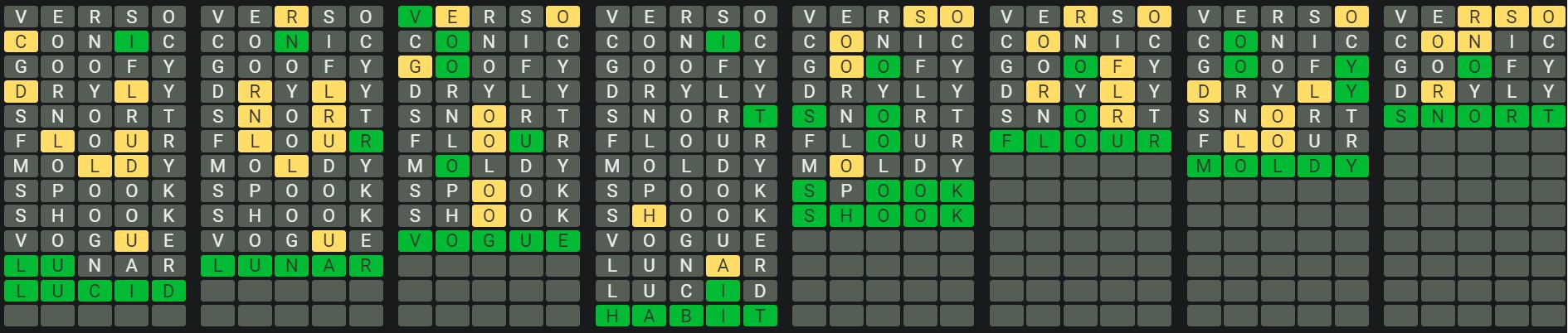 Daily Octordle 865 Rescue Answer - June 7th 2024