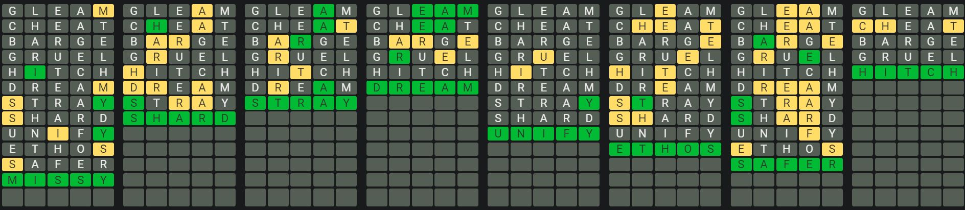 Daily Octordle 866 Rescue Answer - June 8th 2024
