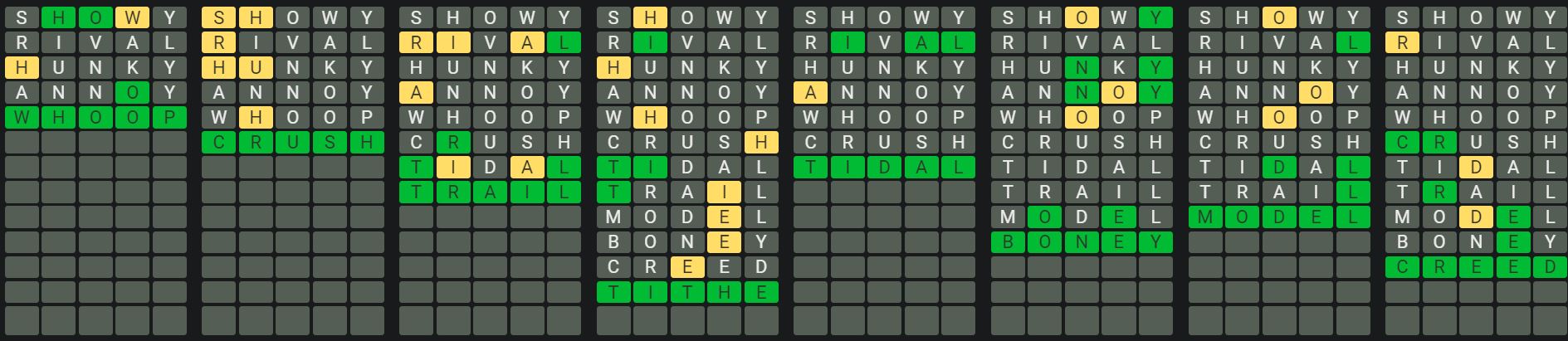 Daily Octordle 871 Rescue Answer - June 13th 2024