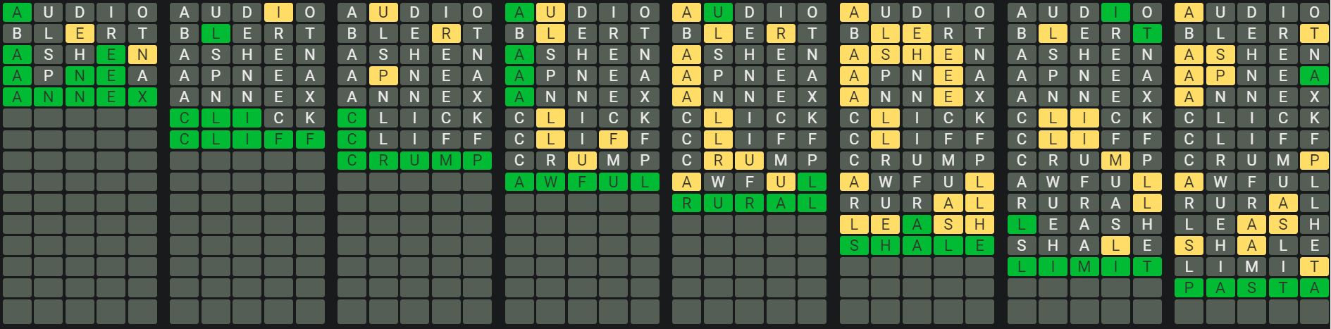 Daily Octordle 871 Sequence Answer - June 13th 2024