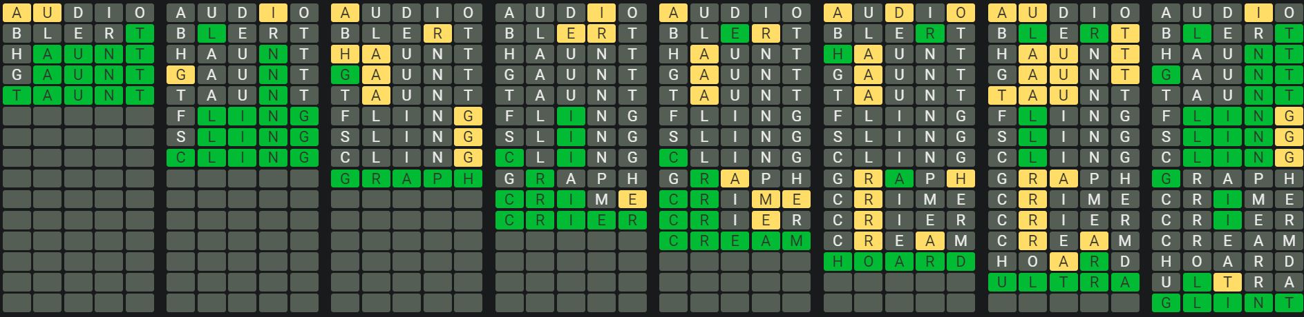 Daily Octordle 873 Sequence Answer - June 15th 2024
