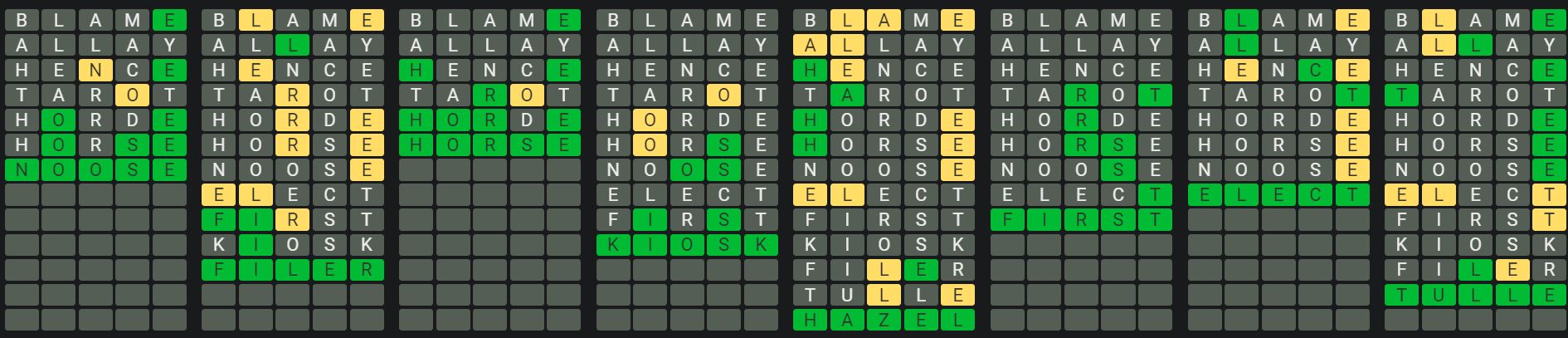 Daily Octordle 875 Rescue Answer - June 17th 2024