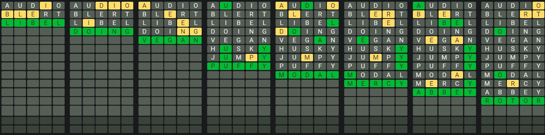 Daily Octordle 875 Sequence Answer - June 17th 2024