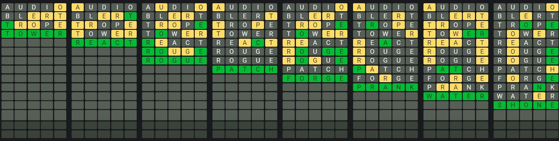 Daily Octordle 877 Sequence Answer - June 19th 2024