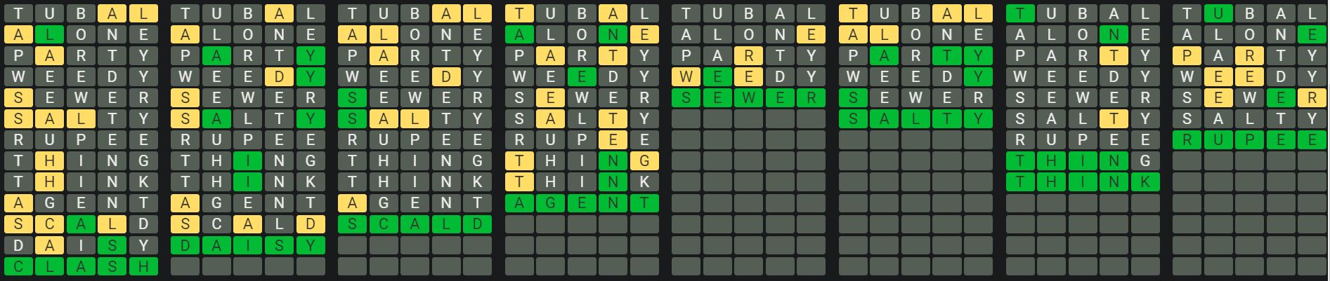 Daily Octordle 878 Rescue Answer - June 20th 2024