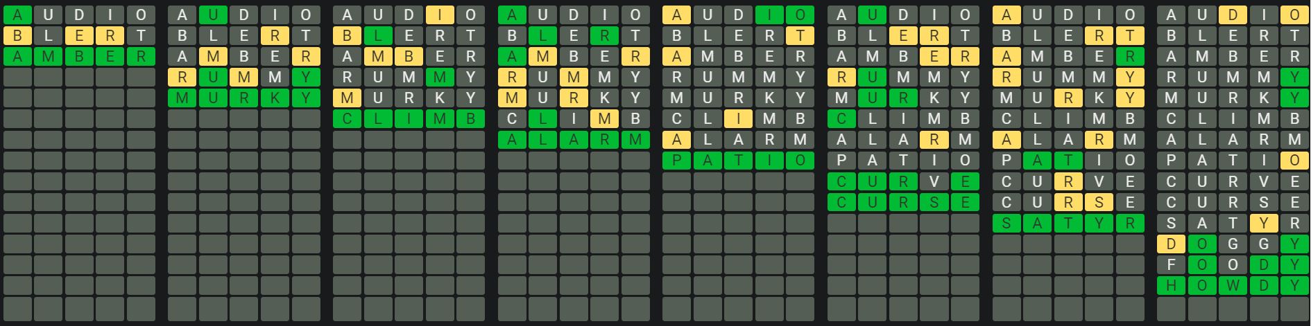 Daily Octordle 878 Sequence Answer - June 20th 2024