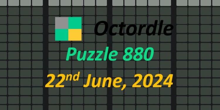 Daily Octordle 880 - June 22nd 2024