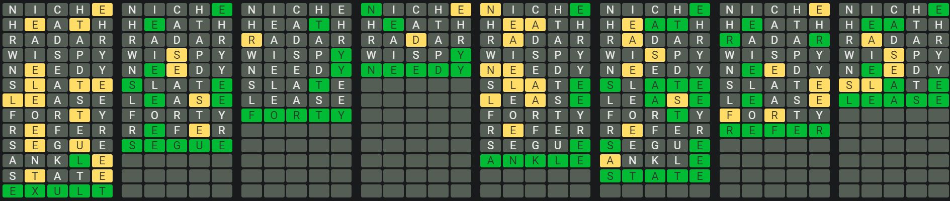 Daily Octordle 884 Rescue Answer - June 26th 2024