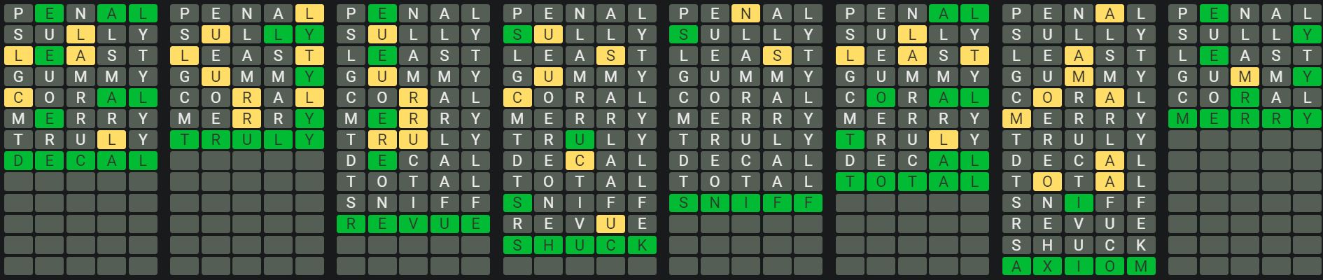 Daily Octordle 885 Rescue Answer - June 27th 2024