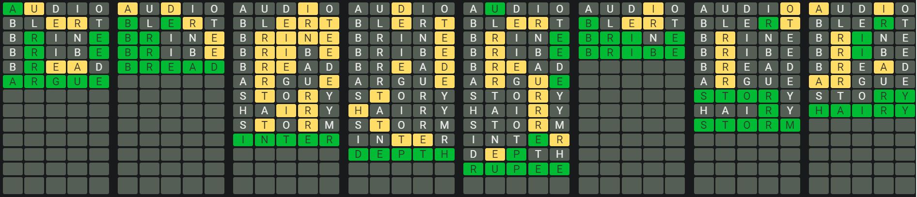 Daily Octordle Answer 866 - June 8th 2024