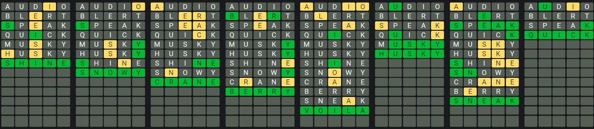 Daily Octordle Answer 875 - June 17th 2024