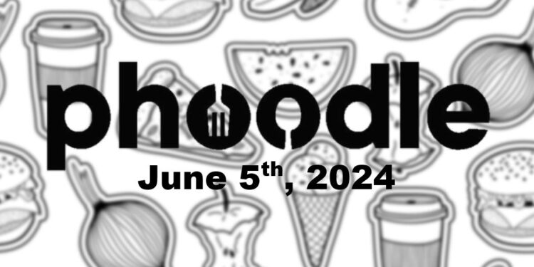Daily Phoodle - 5th June 2024