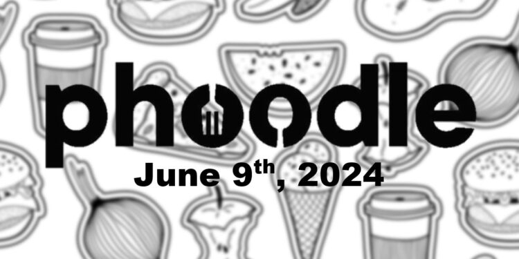 Daily Phoodle - 9th June 2024