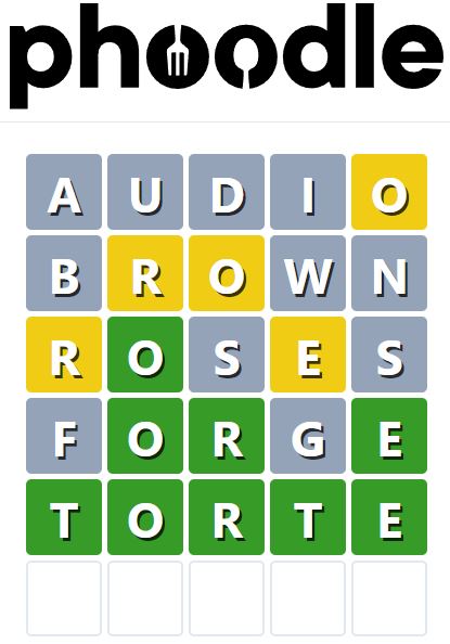Daily Phoodle Answer 750 - 26th June 2024