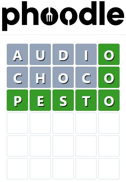 Daily Phoodle Answer 759 - 5th June 2024