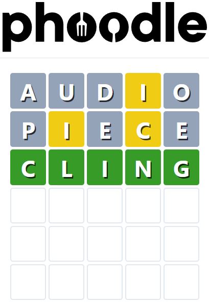 Daily Phoodle Answer 762 - 8th June 2024