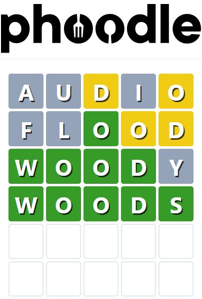 Daily Phoodle Answer 767 - 13th June 2024
