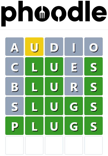 Daily Phoodle Answer 773 - 19th June 2024