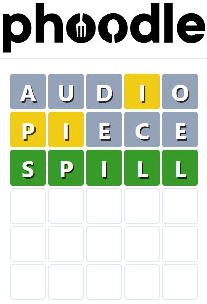 Daily Phoodle Answer 776 - 22nd June 2024