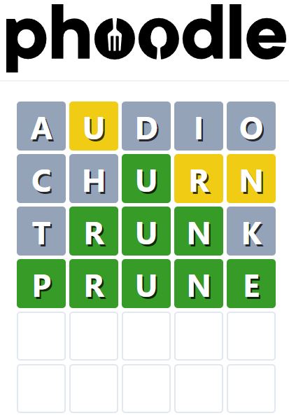 Daily Phoodle Answer 777 - 23rd June 2024