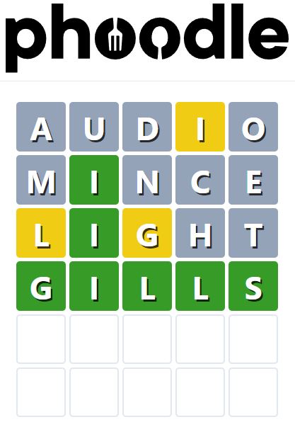 Daily Phoodle Answer 778 - 24th June 2024