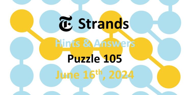 Daily Strands 105 Answers Today - 16th June 2024