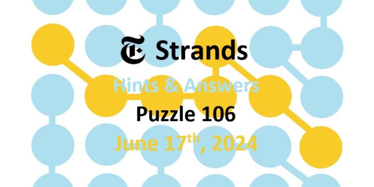 Daily Strands 106 Answers Today - 17th June 2024