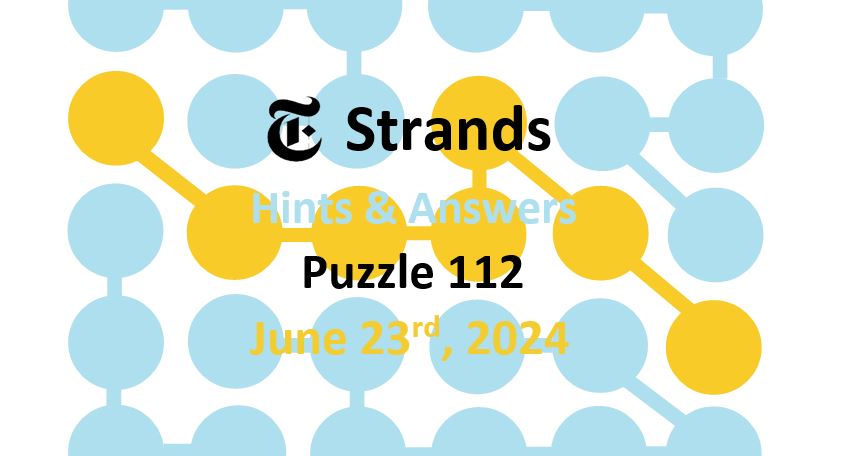 Daily Strands 112 Answers Today - 23rd June 2024