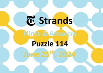 Daily Strands 114 Answers Today - 25th June 2024