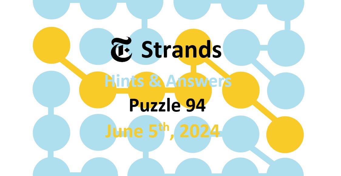 Daily Strands 94 Answers Today - 5th June 2024