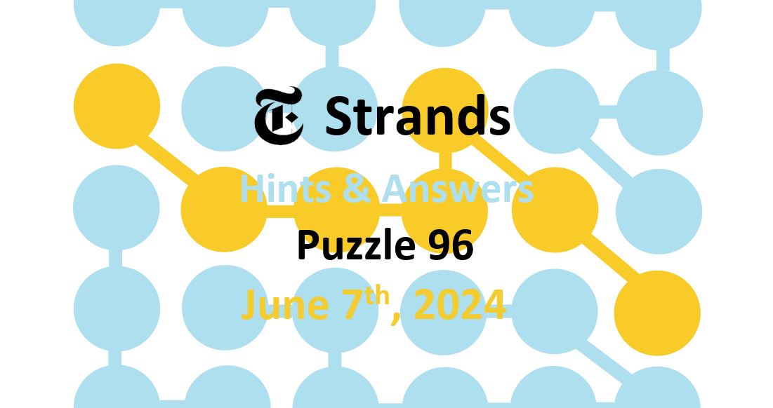 Daily Strands 96 Answers Today - 7th June 2024