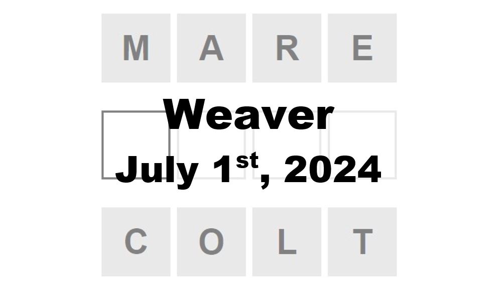 Daily Weaver Answers - 1st July 2024