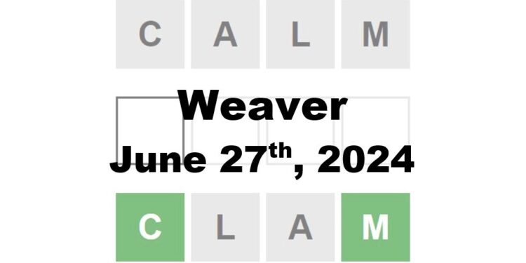 Daily Weaver Answers - 27th June 2024