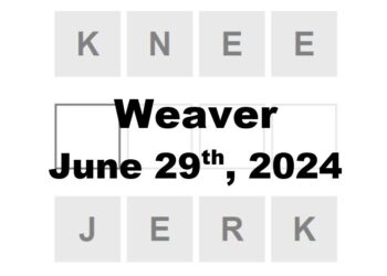 Daily Weaver Answers - 29th June 2024