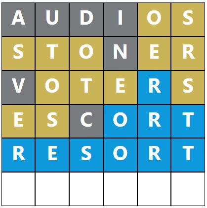 Daily Word Hurdle #1735 Morning Answer - 2nd June 2024