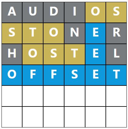 Daily Word Hurdle #1746 Afternoon Answer - 7th June 2024